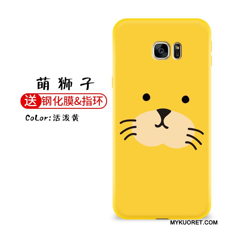 Kuori Samsung Galaxy S7 Laukut Musta Trendi, Kotelo Samsung Galaxy S7 Silikoni Persoonallisuus Puhelimen Kuoret