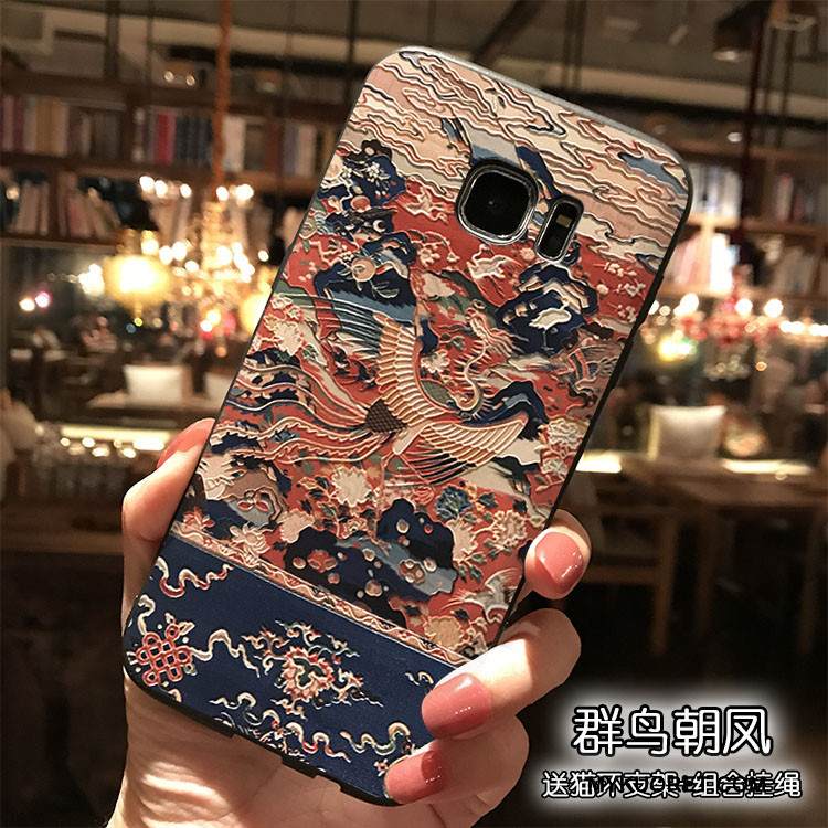 Kuori Samsung Galaxy S7 Laukut Persoonallisuus Puhelimen Kuoret, Kotelo Samsung Galaxy S7 Silikoni Kiinalainen Tyyli Ripustettavat Koristeet
