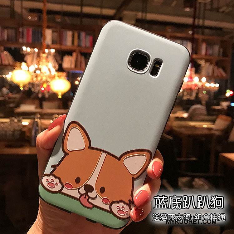 Kuori Samsung Galaxy S7 Laukut Puhelimen Kuoret Pesty Suede, Kotelo Samsung Galaxy S7 Pehmeä Neste Musta Sininen