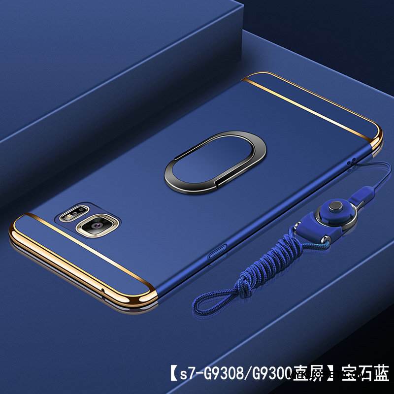 Kuori Samsung Galaxy S7 Laukut Puhelimen Kuoret Pesty Suede, Kotelo Samsung Galaxy S7 Suojaus Kova Kulta