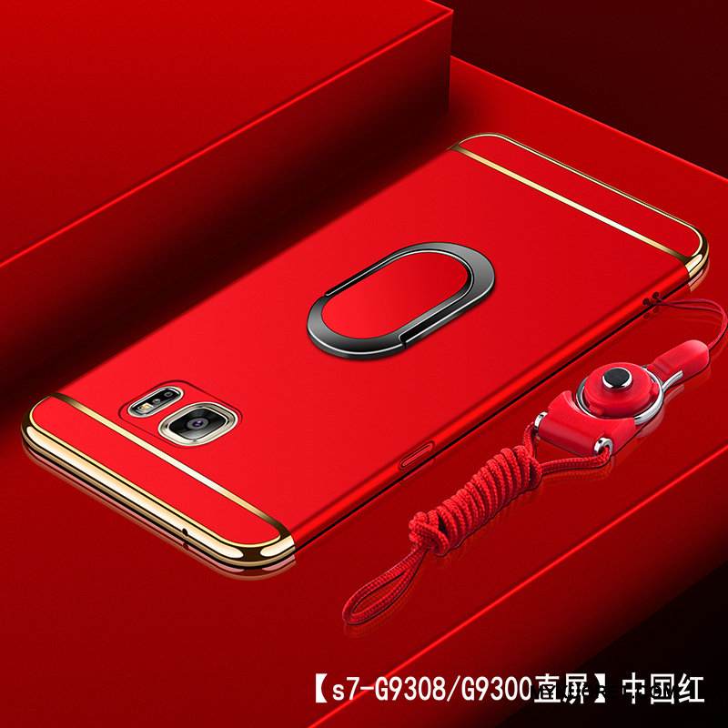 Kuori Samsung Galaxy S7 Laukut Puhelimen Kuoret Pesty Suede, Kotelo Samsung Galaxy S7 Suojaus Kova Kulta