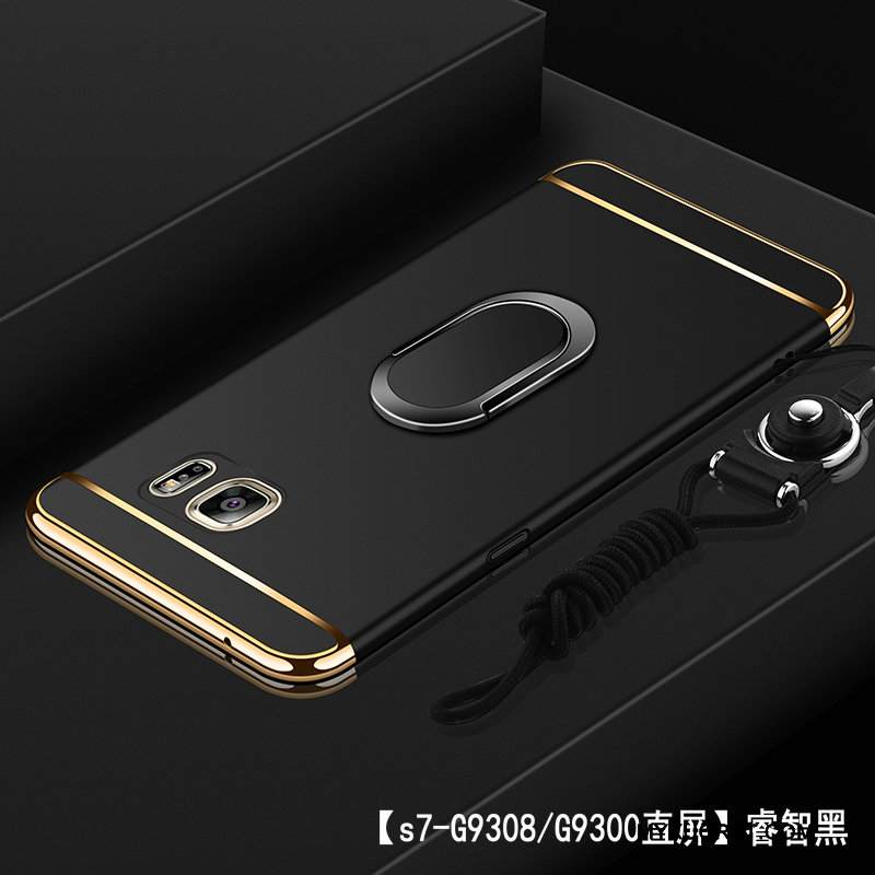 Kuori Samsung Galaxy S7 Laukut Puhelimen Kuoret Pesty Suede, Kotelo Samsung Galaxy S7 Suojaus Kova Kulta