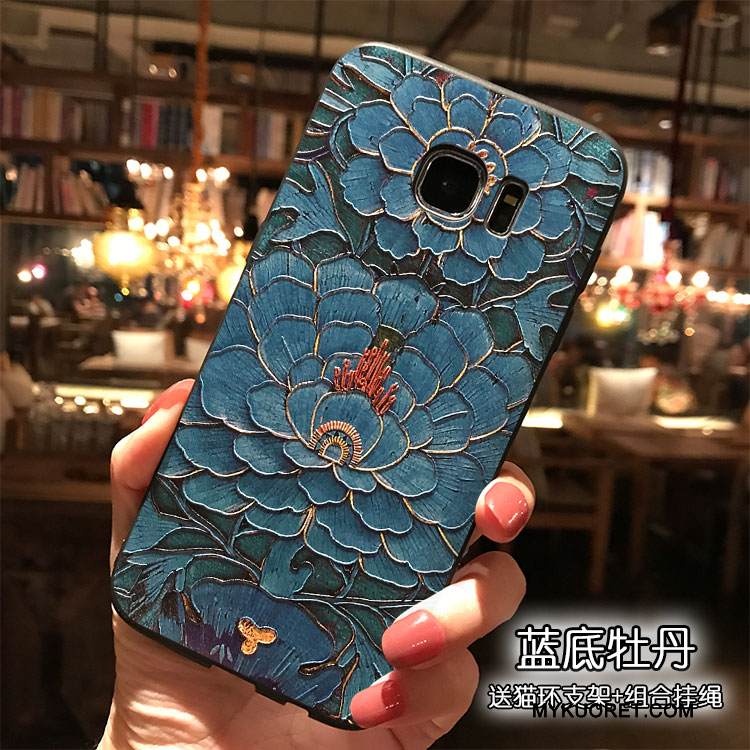 Kuori Samsung Galaxy S7 Laukut Puhelimen Kuoret Ripustettavat Koristeet, Kotelo Samsung Galaxy S7 Silikoni Persoonallisuus Tuuli