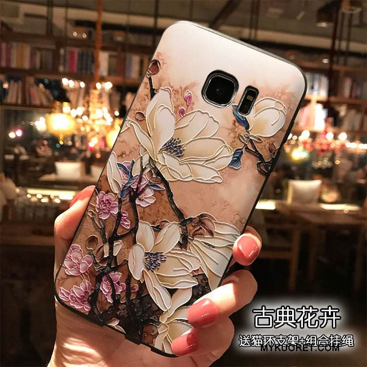 Kuori Samsung Galaxy S7 Laukut Sininen Tuuli, Kotelo Samsung Galaxy S7 Silikoni Ripustettavat Koristeet Persoonallisuus