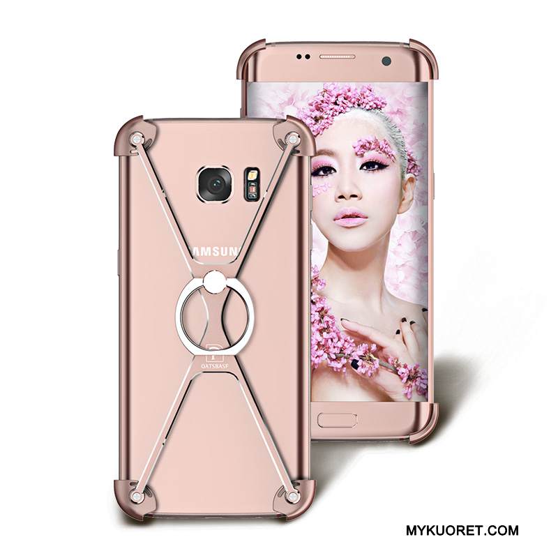 Kuori Samsung Galaxy S7 Luova Murtumaton Kulta, Kotelo Samsung Galaxy S7 Metalli Persoonallisuus Puhelimen Kuoret