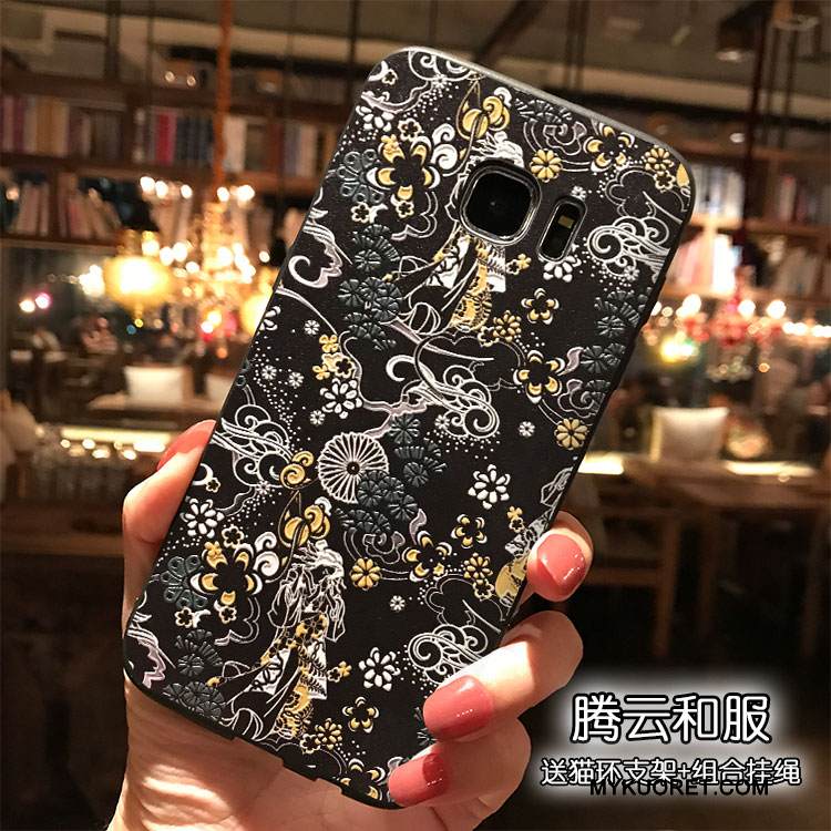 Kuori Samsung Galaxy S7 Luova Puhelimen Kuoret Aallot, Kotelo Samsung Galaxy S7 Silikoni Trendi Ripustettavat Koristeet