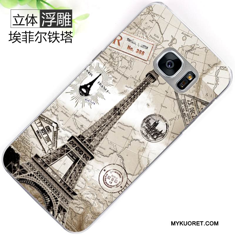 Kuori Samsung Galaxy S7 Maalaus Murtumaton Jauhe, Kotelo Samsung Galaxy S7 Kohokuviointi