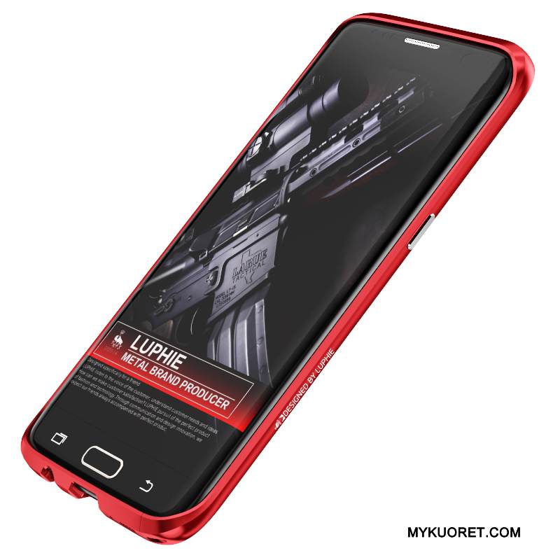 Kuori Samsung Galaxy S7 Metalli Kulta Trendi, Kotelo Samsung Galaxy S7 Suojaus Puhelimen Kuoret Murtumaton