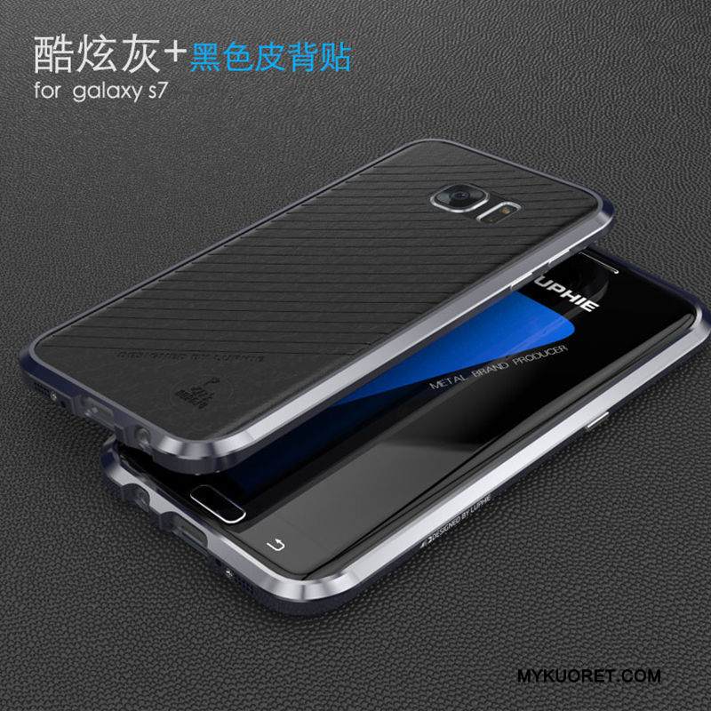 Kuori Samsung Galaxy S7 Metalli Murtumaton Ohut, Kotelo Samsung Galaxy S7 Suojaus Punainen Ultra