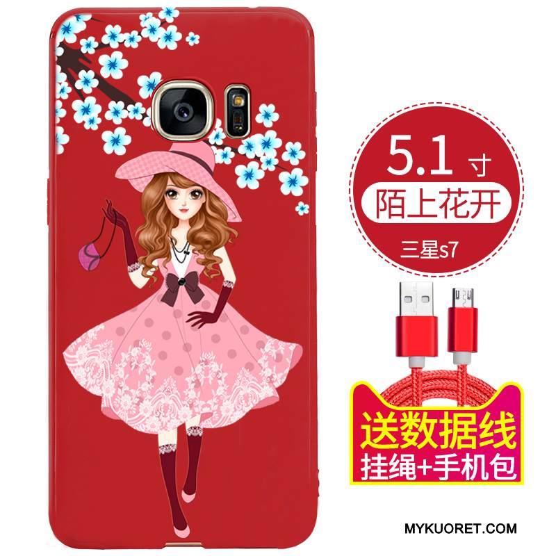 Kuori Samsung Galaxy S7 Monivärinen Puhelimen Kuoret Murtumaton, Kotelo Samsung Galaxy S7 Silikoni