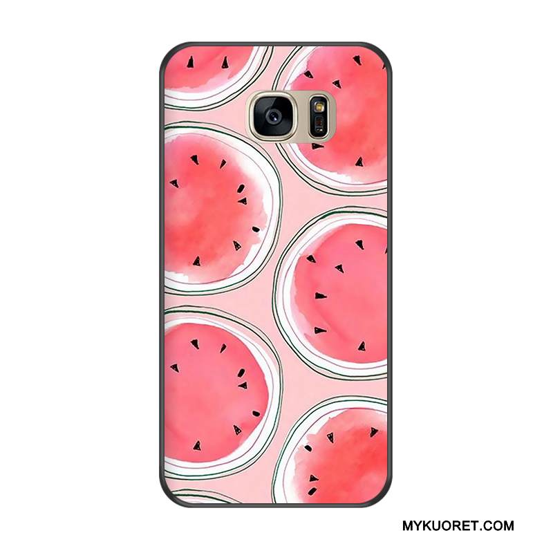 Kuori Samsung Galaxy S7 Monivärinen Puhelimen Kuoret Musta, Kotelo Samsung Galaxy S7 Suojaus Murtumaton