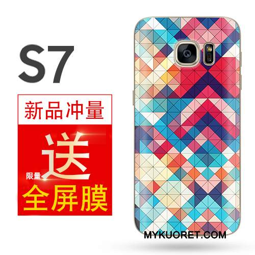 Kuori Samsung Galaxy S7 Monivärinen Puhelimen Kuoret Persoonallisuus, Kotelo Samsung Galaxy S7 Luova