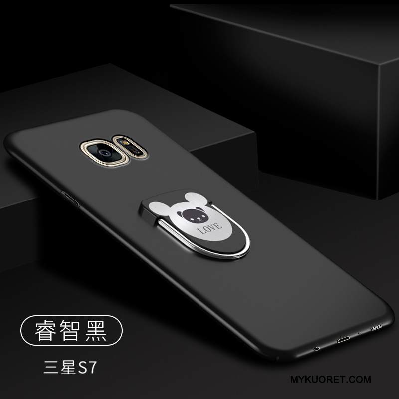 Kuori Samsung Galaxy S7 Murtumaton Pesty Suede, Kotelo Samsung Galaxy S7 Kova Punainen