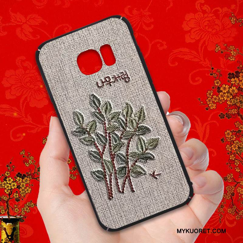 Kuori Samsung Galaxy S7 Pehmeä Neste Khaki Murtumaton, Kotelo Samsung Galaxy S7 Laukut Puhelimen Kuoret Pesty Suede