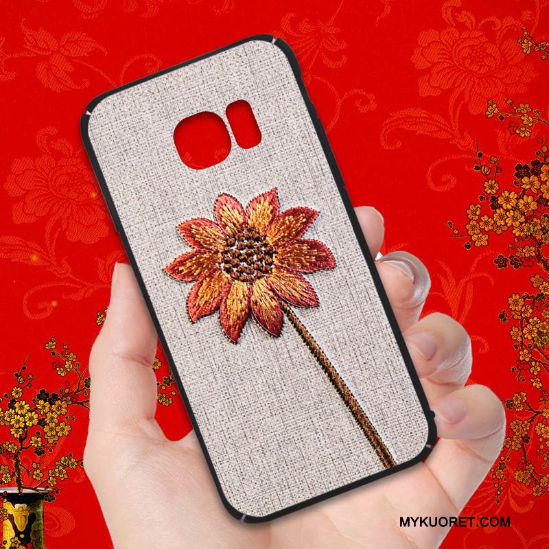 Kuori Samsung Galaxy S7 Pehmeä Neste Khaki Murtumaton, Kotelo Samsung Galaxy S7 Laukut Puhelimen Kuoret Pesty Suede