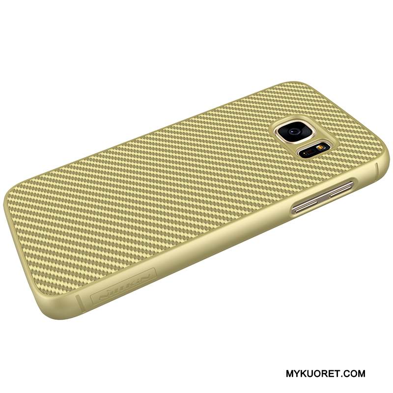 Kuori Samsung Galaxy S7 Pehmeä Neste Murtumaton Kulta, Kotelo Samsung Galaxy S7 Suojaus Puhelimen Kuoret