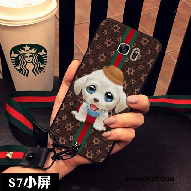 Kuori Samsung Galaxy S7 Pehmeä Neste Murtumaton Ripustettavat Koristeet, Kotelo Samsung Galaxy S7 Silikoni Persoonallisuus Puhelimen Kuoret