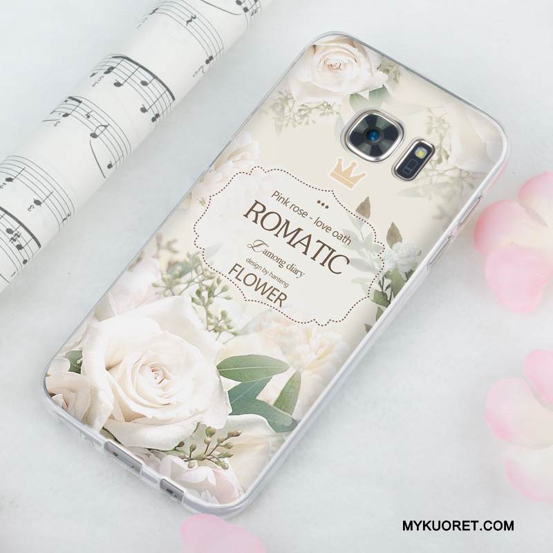 Kuori Samsung Galaxy S7 Pehmeä Neste Violetti Murtumaton, Kotelo Samsung Galaxy S7 Silikoni Ohut Vaalean