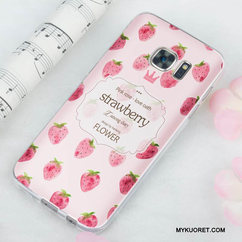 Kuori Samsung Galaxy S7 Pehmeä Neste Violetti Murtumaton, Kotelo Samsung Galaxy S7 Silikoni Ohut Vaalean