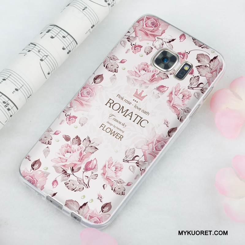 Kuori Samsung Galaxy S7 Pehmeä Neste Violetti Murtumaton, Kotelo Samsung Galaxy S7 Silikoni Ohut Vaalean