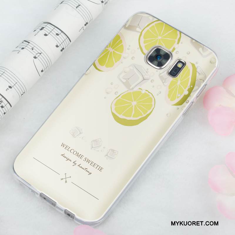 Kuori Samsung Galaxy S7 Pehmeä Neste Violetti Murtumaton, Kotelo Samsung Galaxy S7 Silikoni Ohut Vaalean