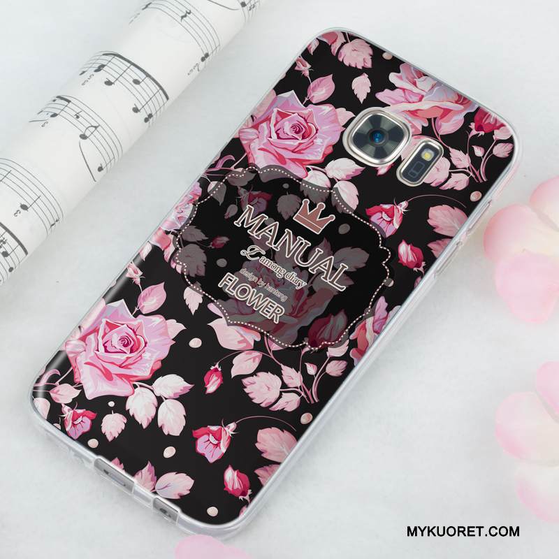 Kuori Samsung Galaxy S7 Pehmeä Neste Violetti Murtumaton, Kotelo Samsung Galaxy S7 Silikoni Ohut Vaalean