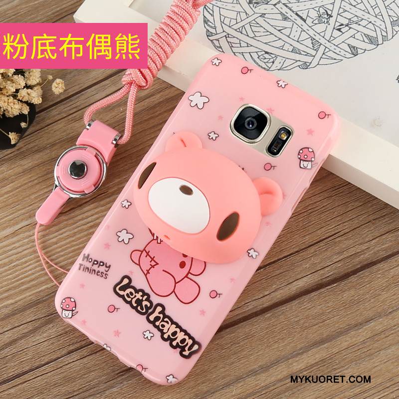 Kuori Samsung Galaxy S7 Sarjakuva Musta Persoonallisuus, Kotelo Samsung Galaxy S7 Silikoni Murtumaton Puhelimen Kuoret