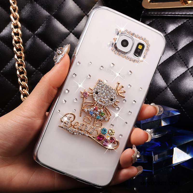 Kuori Samsung Galaxy S7 Sarjakuva Puhelimen Kuoret Läpinäkyvä, Kotelo Samsung Galaxy S7 Suojaus Valkoinen