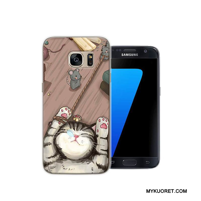Kuori Samsung Galaxy S7 Sarjakuva Puhelimen Kuoret Murtumaton, Kotelo Samsung Galaxy S7 Suojaus Kova Persoonallisuus
