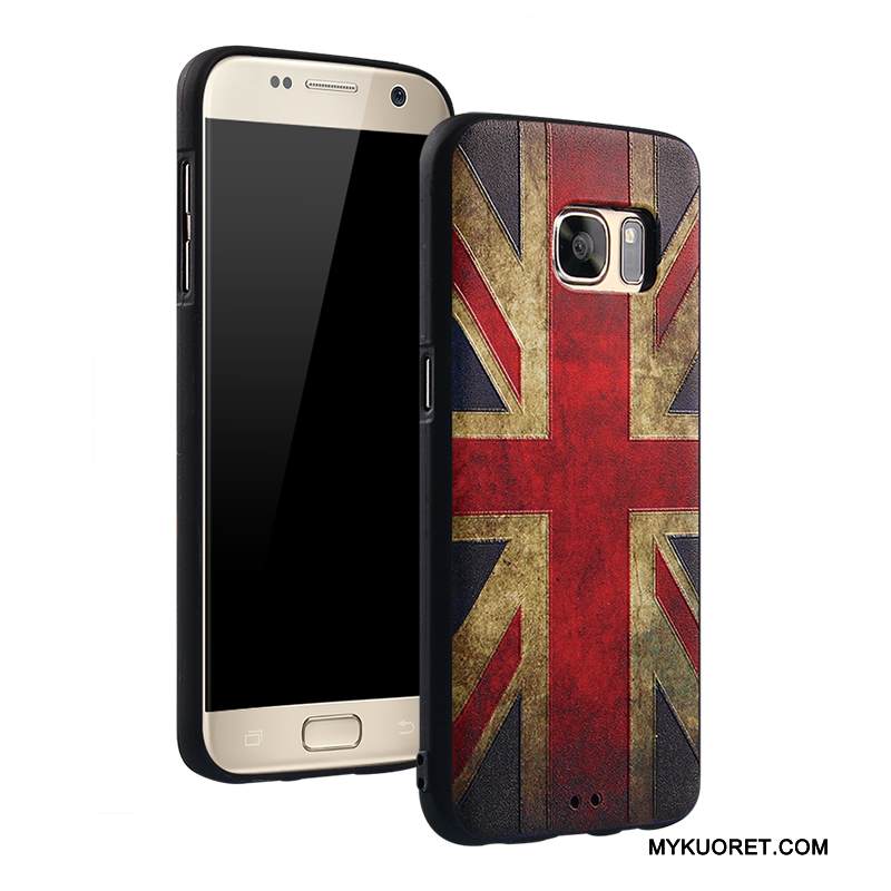Kuori Samsung Galaxy S7 Sarjakuva Ripustettavat Koristeet Murtumaton, Kotelo Samsung Galaxy S7 Monivärinen Puhelimen Kuoret
