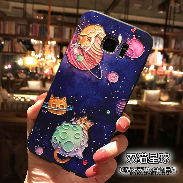 Kuori Samsung Galaxy S7 Sarjakuva Ripustettavat Koristeet Persoonallisuus, Kotelo Samsung Galaxy S7 Laukut Puhelimen Kuoret Trendi