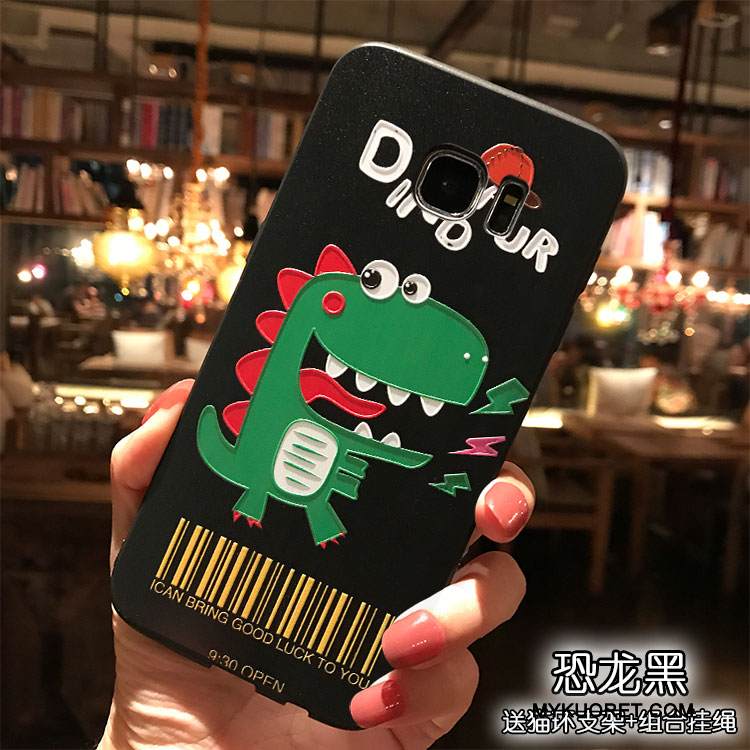 Kuori Samsung Galaxy S7 Sarjakuva Vihreä Puhelimen Kuoret, Kotelo Samsung Galaxy S7 Laukut Persoonallisuus Ripustettavat Koristeet