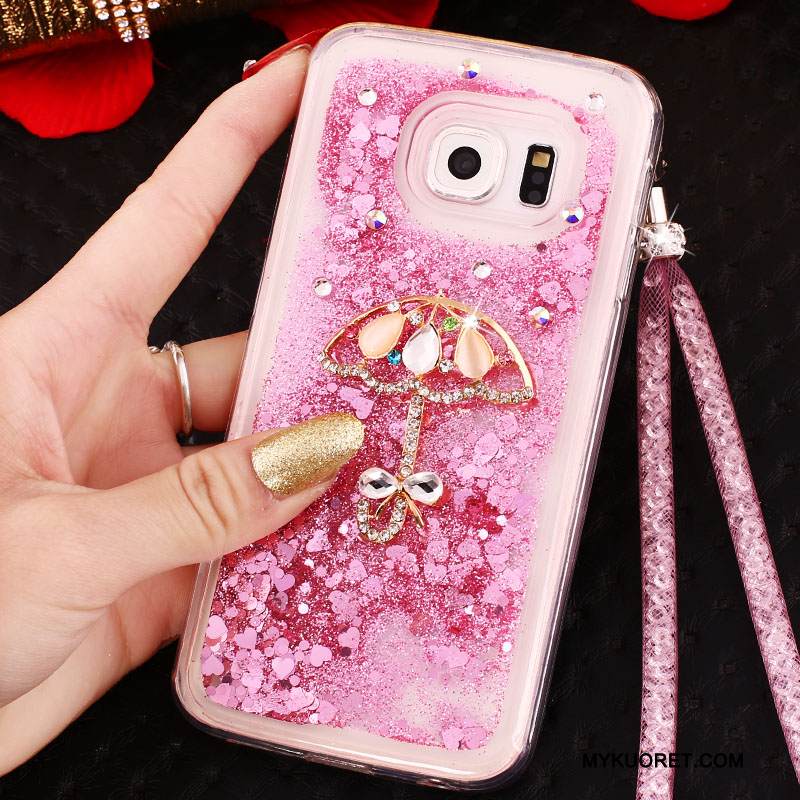 Kuori Samsung Galaxy S7 Silikoni Juoksuhiekka Rengas, Kotelo Samsung Galaxy S7 Suojaus Puhelimen Kuoret Sininen