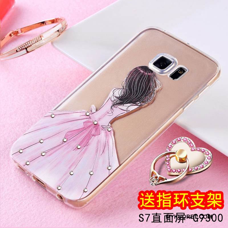 Kuori Samsung Galaxy S7 Silikoni Puhelimen Kuoret Kevyt, Kotelo Samsung Galaxy S7 Pehmeä Neste Murtumaton Keltainen