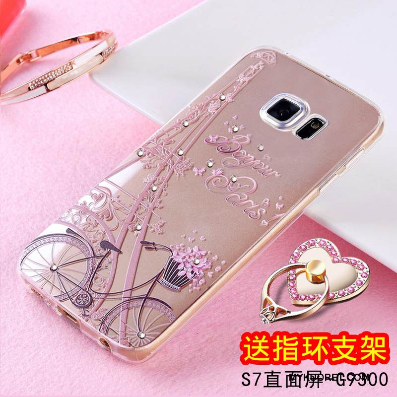 Kuori Samsung Galaxy S7 Silikoni Puhelimen Kuoret Kevyt, Kotelo Samsung Galaxy S7 Pehmeä Neste Murtumaton Keltainen