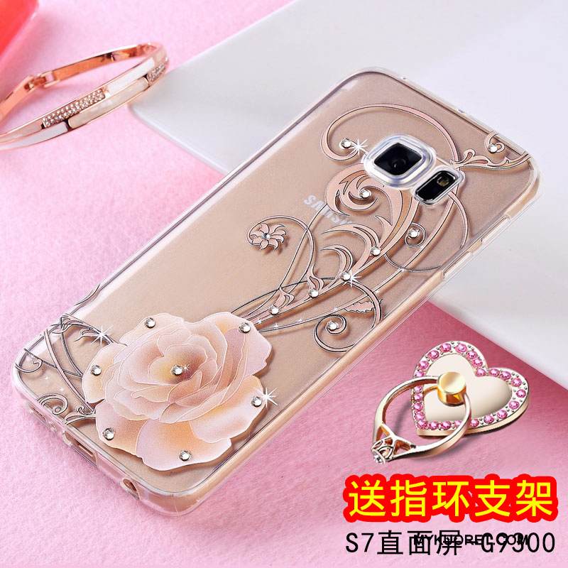 Kuori Samsung Galaxy S7 Silikoni Puhelimen Kuoret Kevyt, Kotelo Samsung Galaxy S7 Pehmeä Neste Murtumaton Keltainen