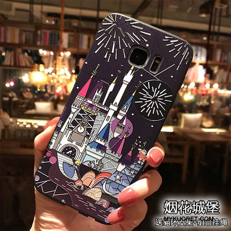 Kuori Samsung Galaxy S7 Silikoni Puhelimen Kuoret Persoonallisuus, Kotelo Samsung Galaxy S7 Laukut Ripustettavat Koristeet Trendi