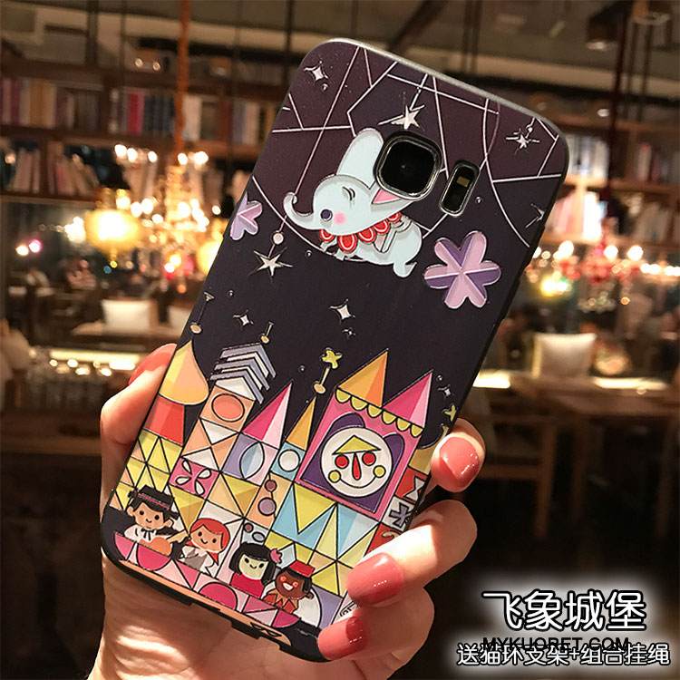 Kuori Samsung Galaxy S7 Silikoni Puhelimen Kuoret Persoonallisuus, Kotelo Samsung Galaxy S7 Laukut Ripustettavat Koristeet Trendi