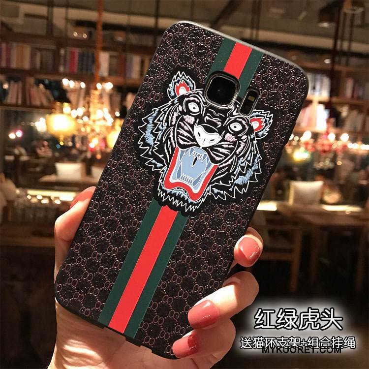 Kuori Samsung Galaxy S7 Silikoni Puhelimen Kuoret Persoonallisuus, Kotelo Samsung Galaxy S7 Monivärinen Trendi Ripustettavat Koristeet