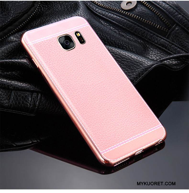 Kuori Samsung Galaxy S7 Silikoni Punainen Puhelimen Kuoret, Kotelo Samsung Galaxy S7 Suojaus Murtumaton