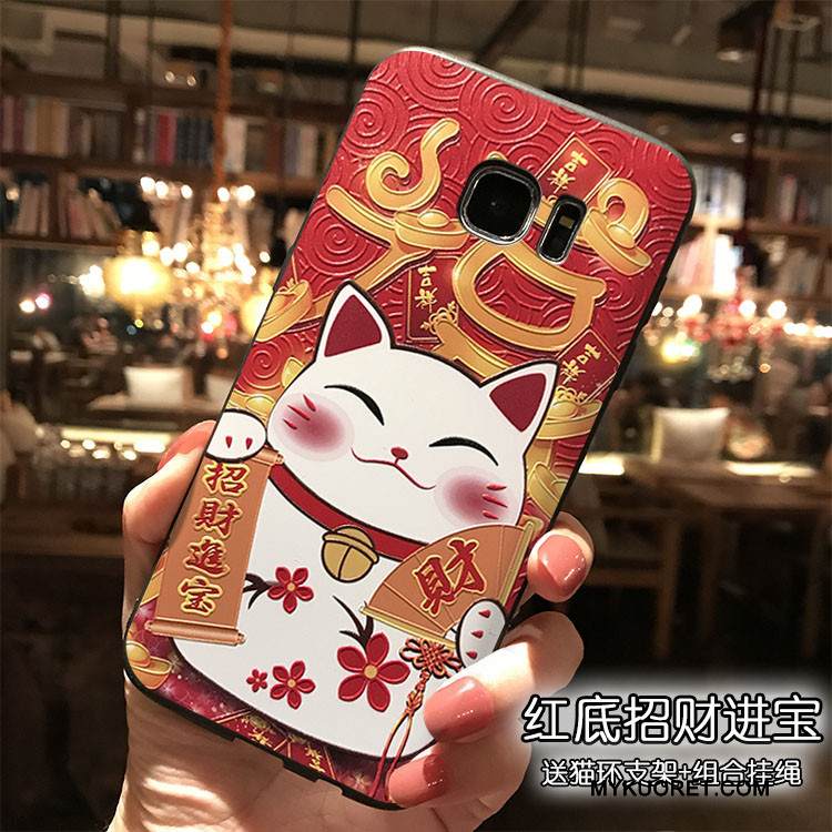 Kuori Samsung Galaxy S7 Silikoni Rikkaus Ripustettavat Koristeet, Kotelo Samsung Galaxy S7 Laukut Trendi Puhelimen Kuoret