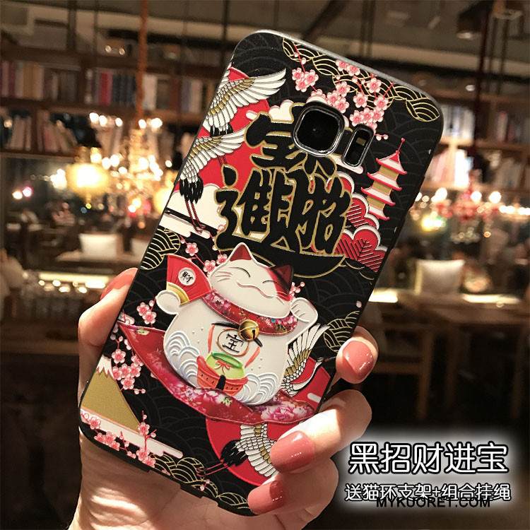 Kuori Samsung Galaxy S7 Silikoni Rikkaus Ripustettavat Koristeet, Kotelo Samsung Galaxy S7 Laukut Trendi Puhelimen Kuoret