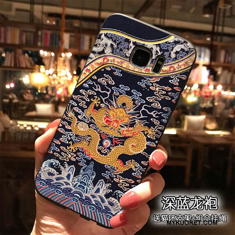 Kuori Samsung Galaxy S7 Silikoni Tuuli Trendi, Kotelo Samsung Galaxy S7 Laukut Ripustettavat Koristeet Puhelimen Kuoret