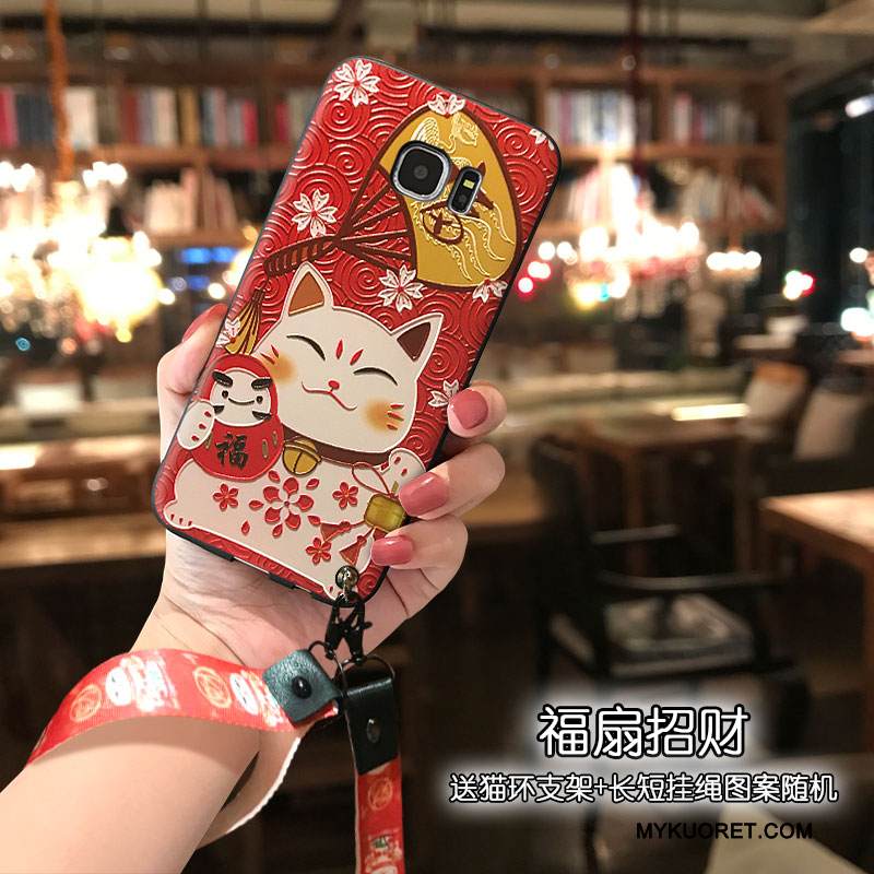 Kuori Samsung Galaxy S7 Suojaus Kissa Lyhyet, Kotelo Samsung Galaxy S7 Laukut Rikkaus Persoonallisuus