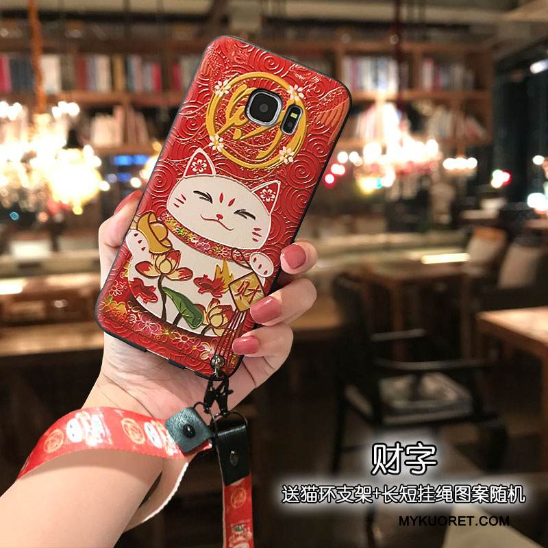 Kuori Samsung Galaxy S7 Suojaus Kissa Lyhyet, Kotelo Samsung Galaxy S7 Laukut Rikkaus Persoonallisuus