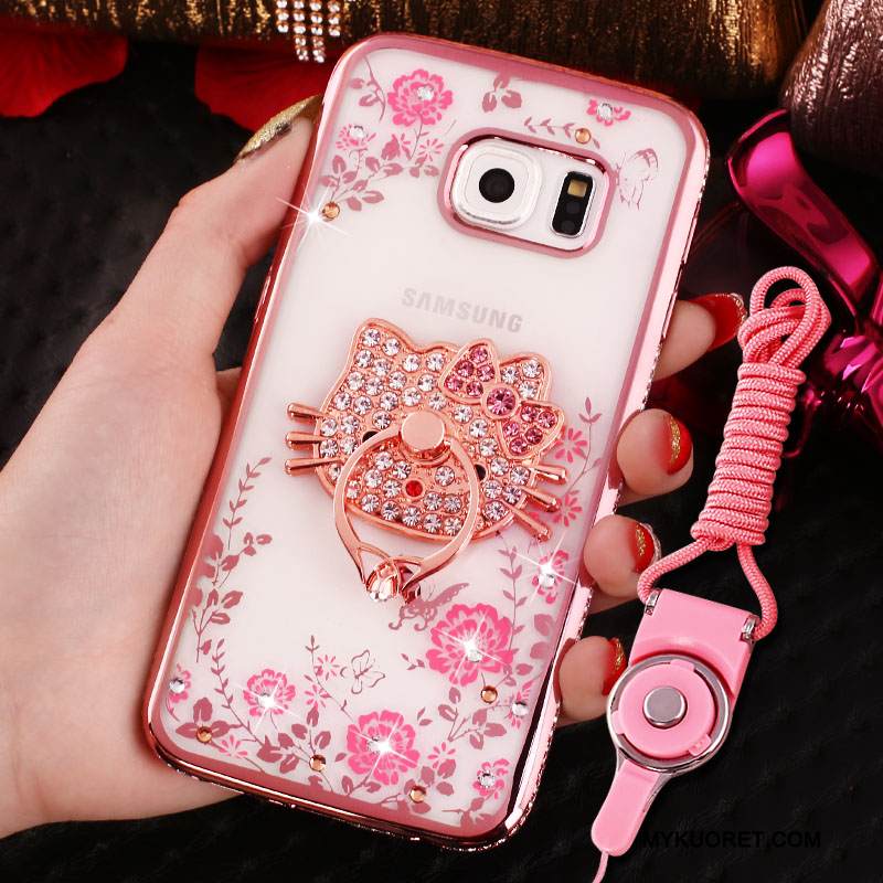 Kuori Samsung Galaxy S7 Suojaus Murtumaton Jauhe, Kotelo Samsung Galaxy S7 Ripustettava Kaula Puhelimen Kuoret