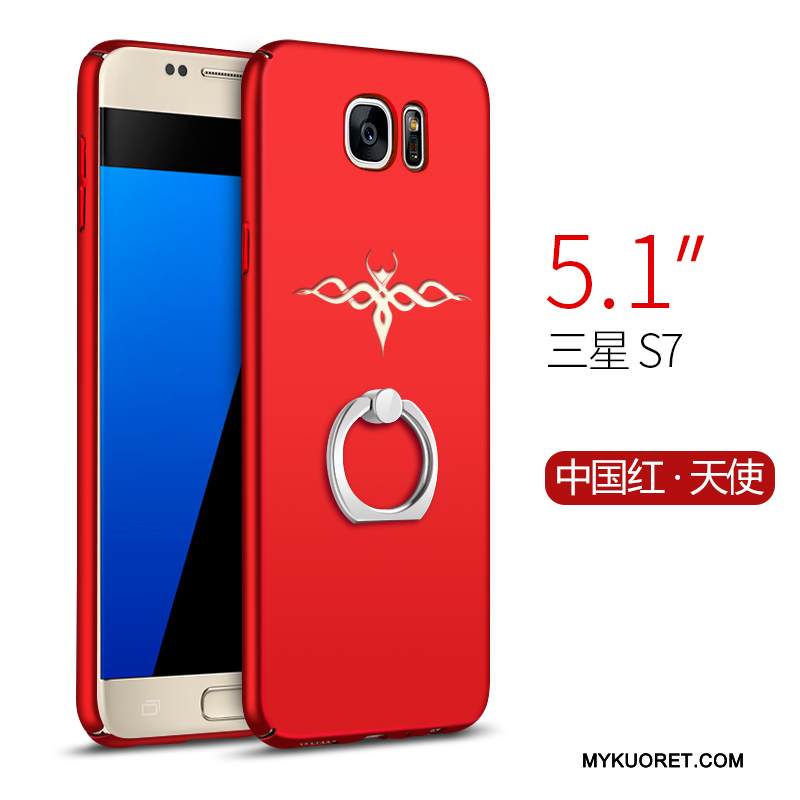 Kuori Samsung Galaxy S7 Suojaus Murtumaton Pesty Suede, Kotelo Samsung Galaxy S7 Kova Puhelimen Kuoret