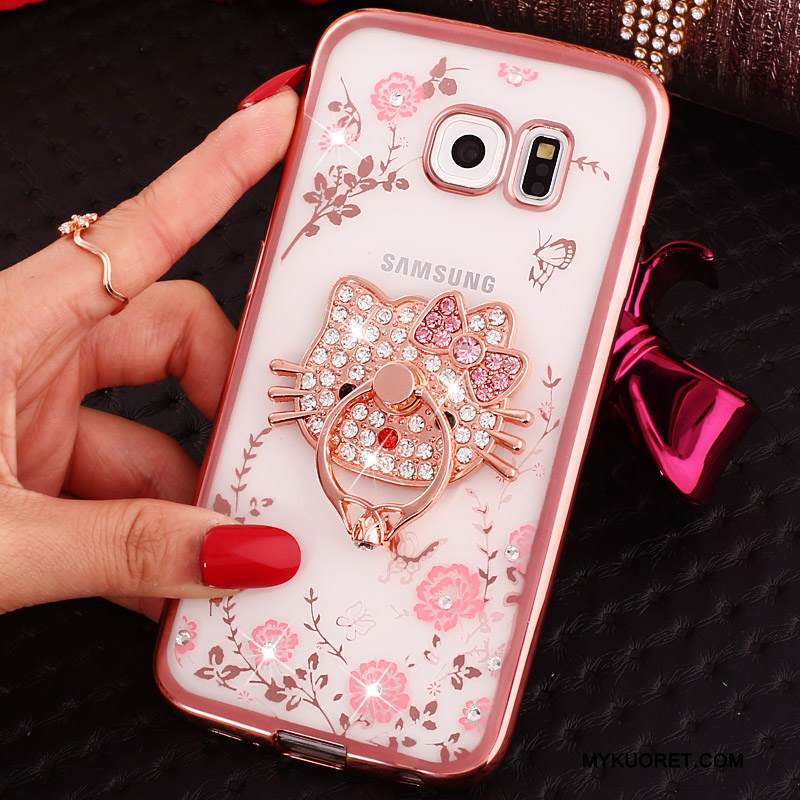 Kuori Samsung Galaxy S7 Suojaus Puhelimen Kuoret Rengas, Kotelo Samsung Galaxy S7 Pehmeä Neste Jauhe