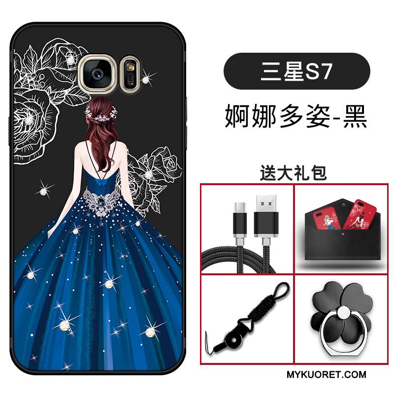 Kuori Samsung Galaxy S7 Suojaus Punainen Puhelimen Kuoret, Kotelo Samsung Galaxy S7 Laukut Murtumaton