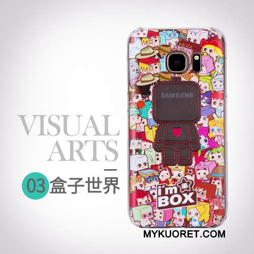 Kuori Samsung Galaxy S7 Suojaus Trendi Puhelimen Kuoret, Kotelo Samsung Galaxy S7 Sarjakuva Persoonallisuus Keltainen